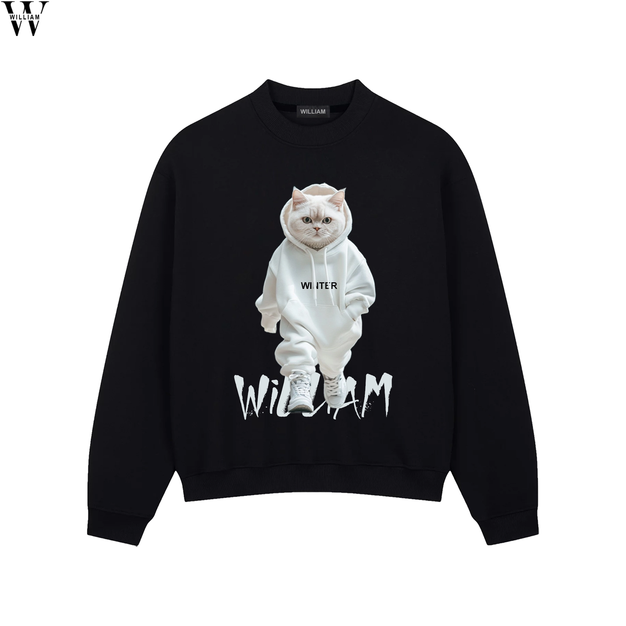 Cat White Street Sweater
