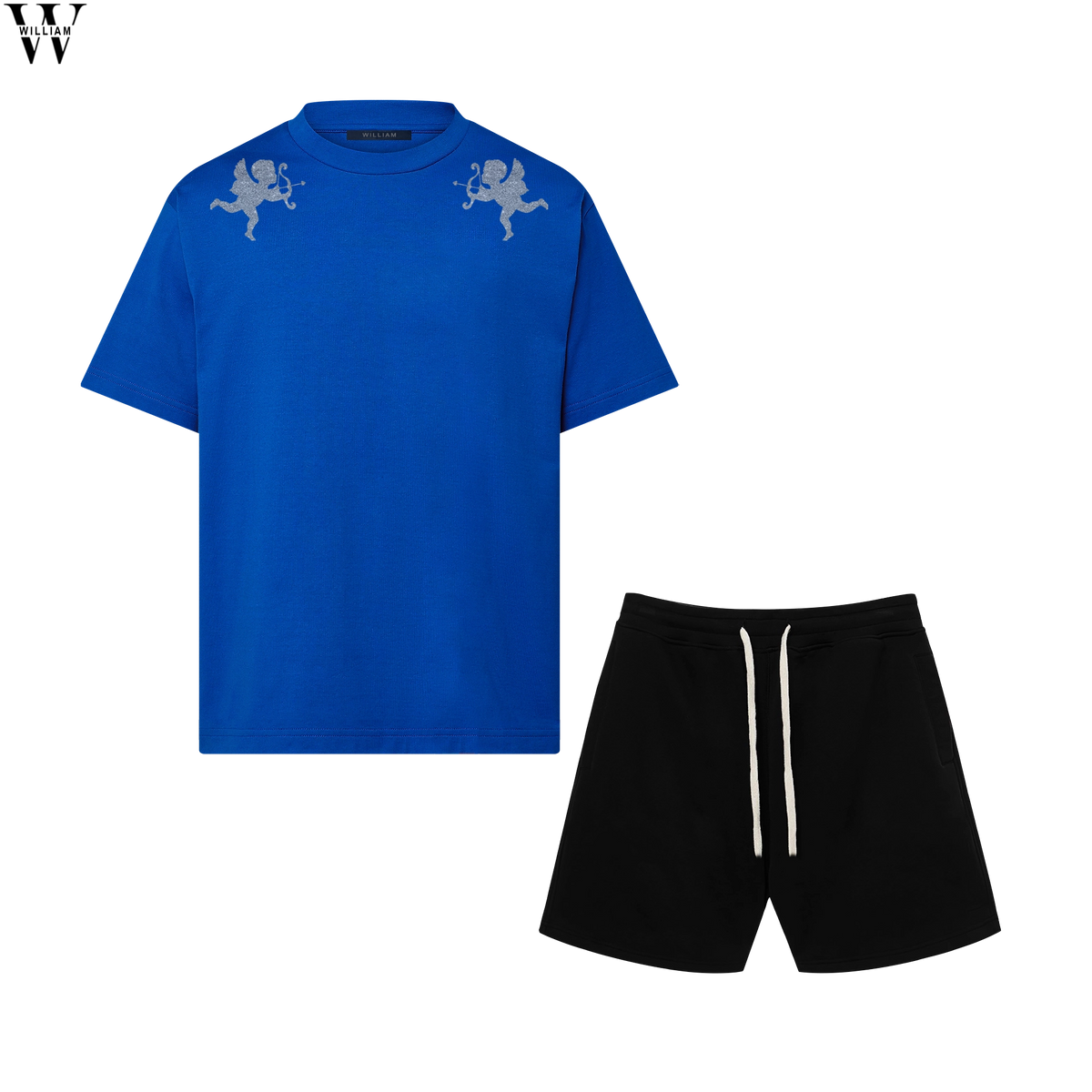 Blue / Quần Đen / S