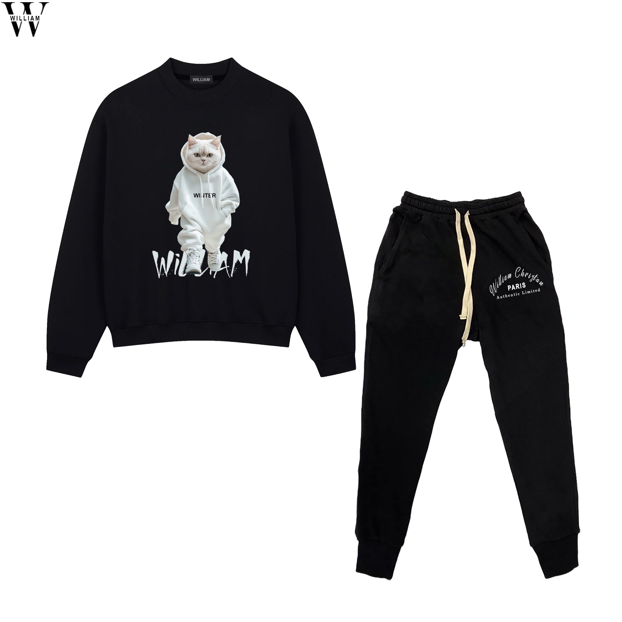 Cat White Street Sweater