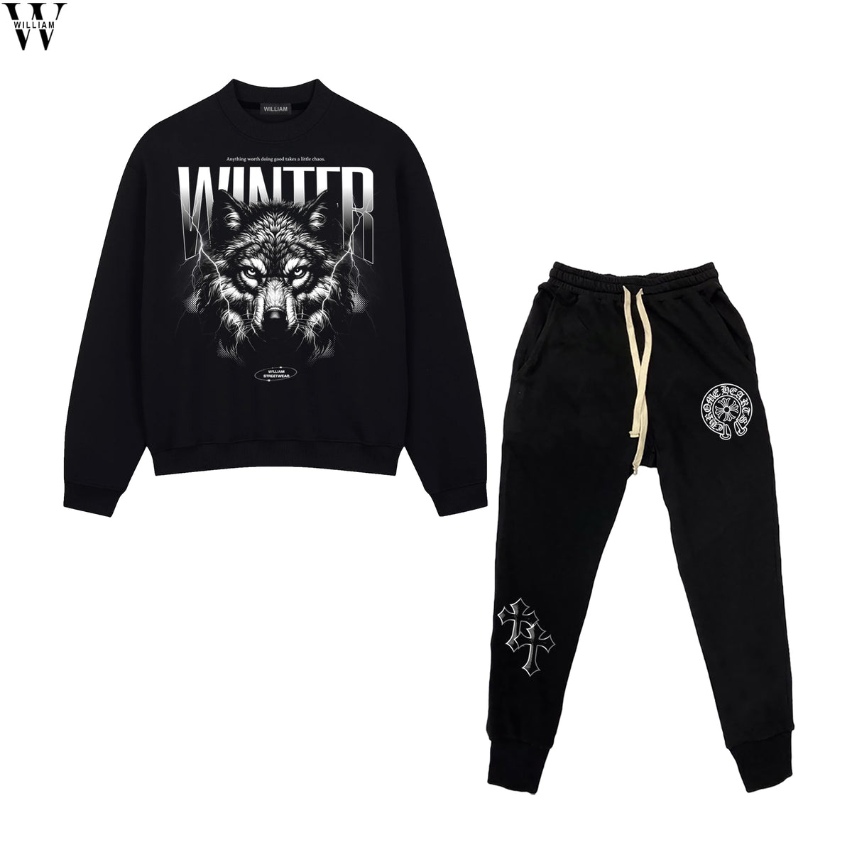 Đen / Nguyên bộ / S