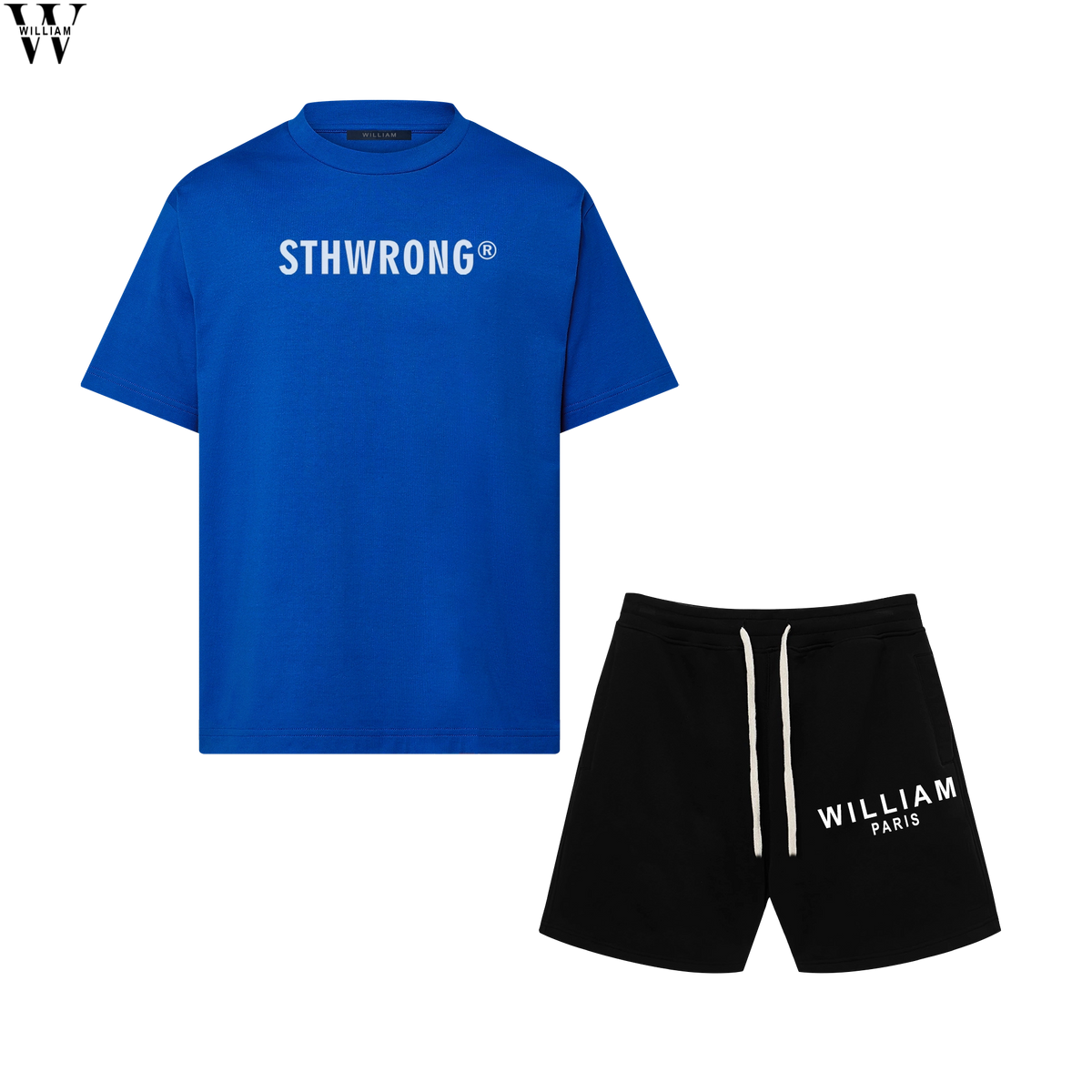 Blue / Quần Đen / S